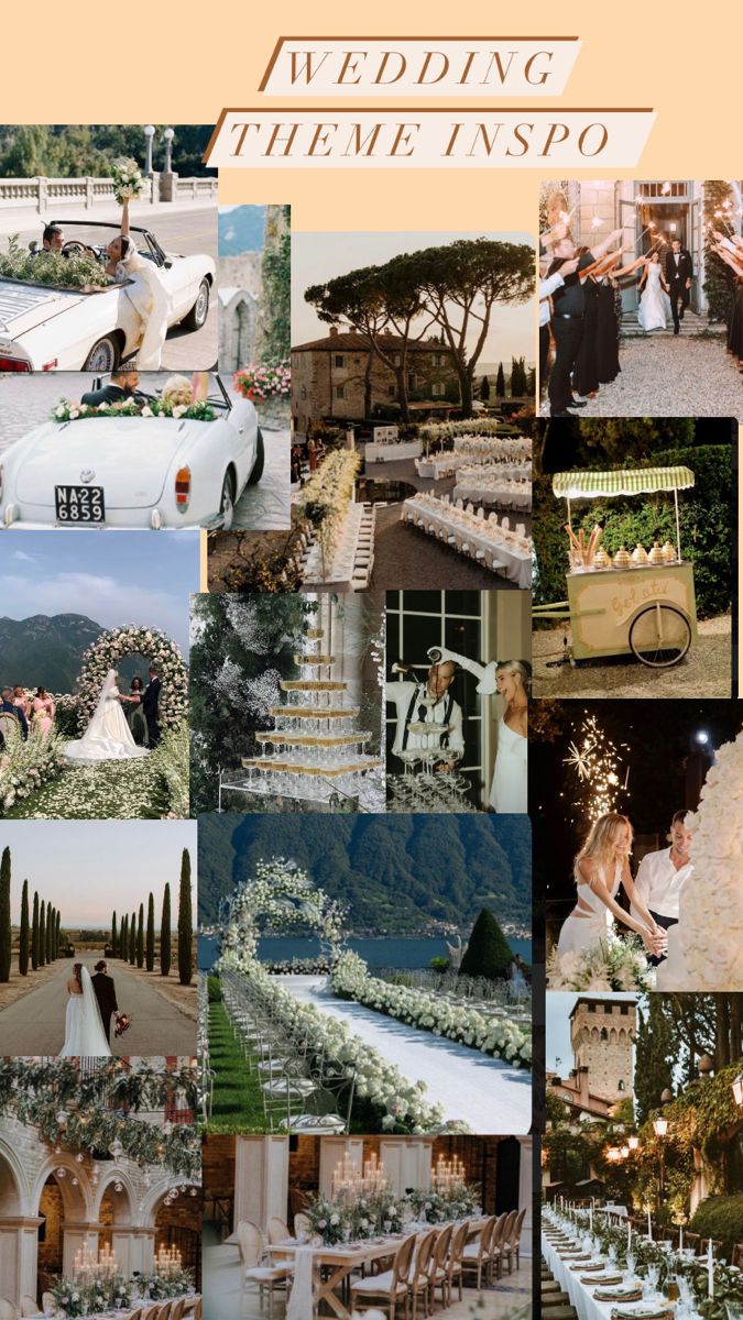 Wedding inspo mood board #wedding #moodboard #italy #italianwedding #weddinginspo #inspiration #mood #italian #weddingtheme #weddingideas #weddingplanning Old Italian Wedding Theme, European Garden Wedding Theme, Italian Garden Theme Wedding, Boho Italian Wedding, European Themed Wedding, Destination Wedding Mood Board, Whimsical Italian Wedding, Italy Wedding Color Scheme, European Wedding Inspiration