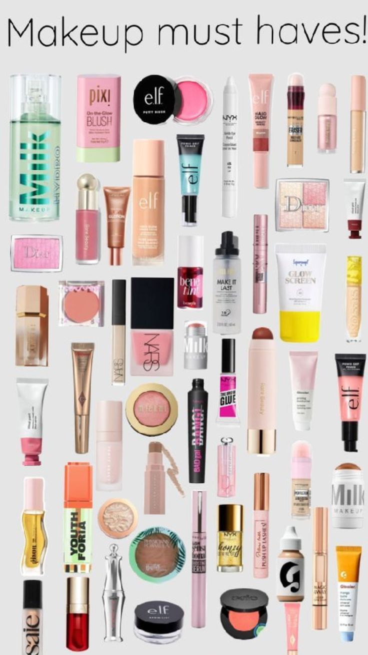 Makeup must haves Nice Makeup Products, Makeup For 12yrs, Makeup Ideas Products, Makeup Ideas With Products, Fav Makeup Products, Best Make Up Product, Sephora Makeup Must Haves, Make Up Products List, Makeup To Get