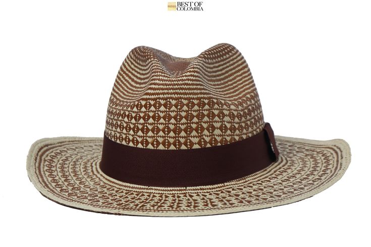 "100% hand woven high Quality Panama Hat - Brown & Natural ref : Ojillo ☆Size : *Size: ▪Circumference : Small (54-55cm ) Medium ( 56-57cm) Large (58-59cm) Extra large ( 61-62 cm) (ask for your size in a note ) ▪brim : 7cm - ⭐️Shipping: DHL : * USA, Central & North America: 2-3 Business Days * Rest of The World: 4-6 Business Days - Sun hats , beach hats , panamanian style hats , - - For ANY Questions/details/inqueries or Wholesale please contact me on Whatsapp at : +57 316 601 85 91 \"Alm Brown Woven Brimmed Panama Hat, Brown Woven Fedora Panama Hat, Brown Woven Brimmed Fedora, Artisan Woven Panama Hat With Short Brim, Brown Woven Fedora With Short Brim, Brown Woven Hat With Short Brim, Brown Woven Fedora With Curved Brim, Brown Woven Straw Hat With Curved Brim, Brown Woven Wide Brim Hat