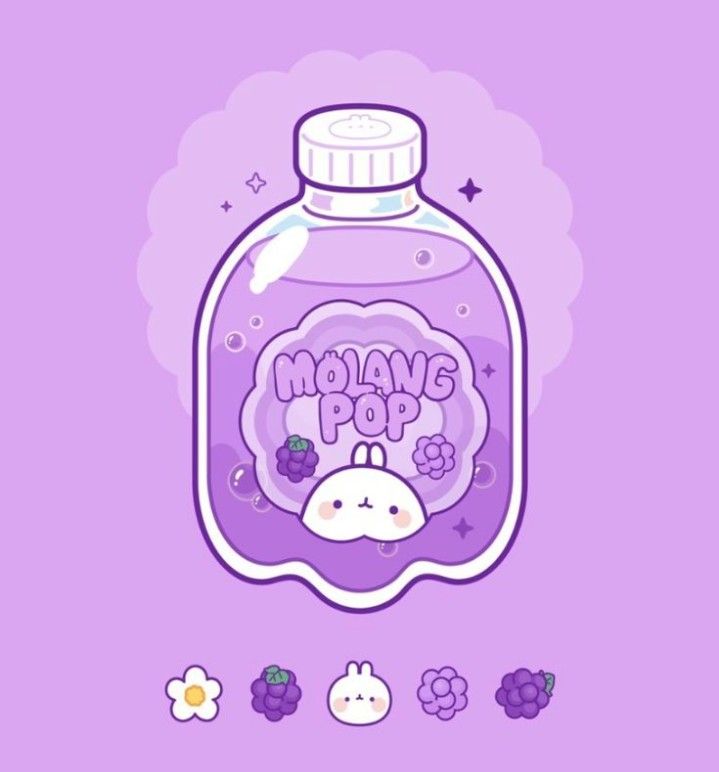 Molang Pop Soda, Grape Aesthetic, Grape Wallpaper, Grape Drawing, Molang Wallpaper, Adobe Illustrator Draw, 귀여운 음식 그림, Arte Do Kawaii, Images Kawaii