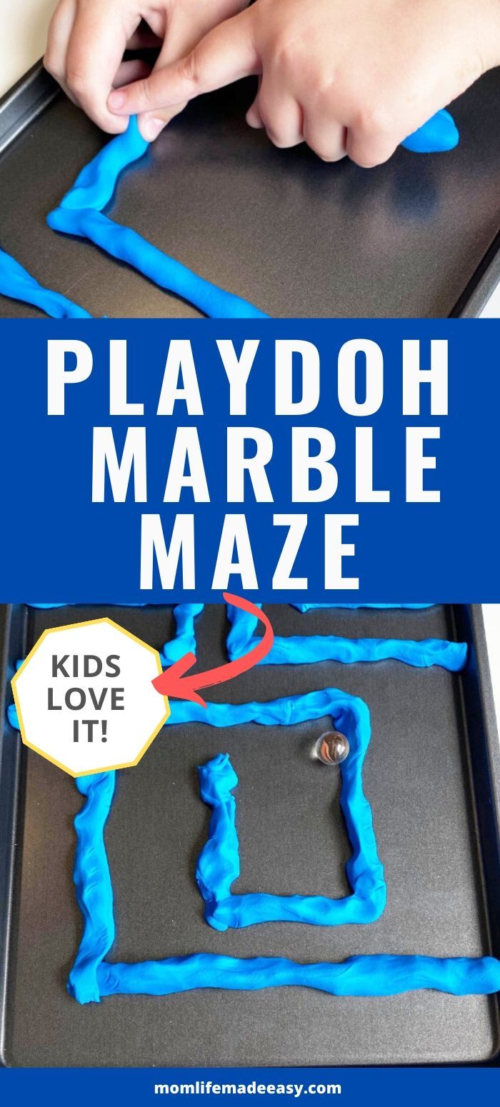 playdou marble maze for kids to make