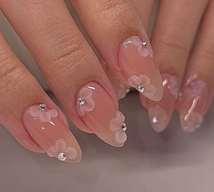 Almond Nails Bow Design, Cute Pink Nails Design Girly, Pink Elegant Nails, Elegant Touch Nails, Cute Pink Nails, Classy Nail Designs, Subtle Nails, Grunge Nails, Summery Nails