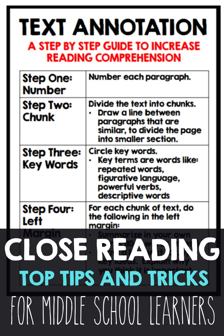 close reading top tips and tricks for middle school learners to use text annotation