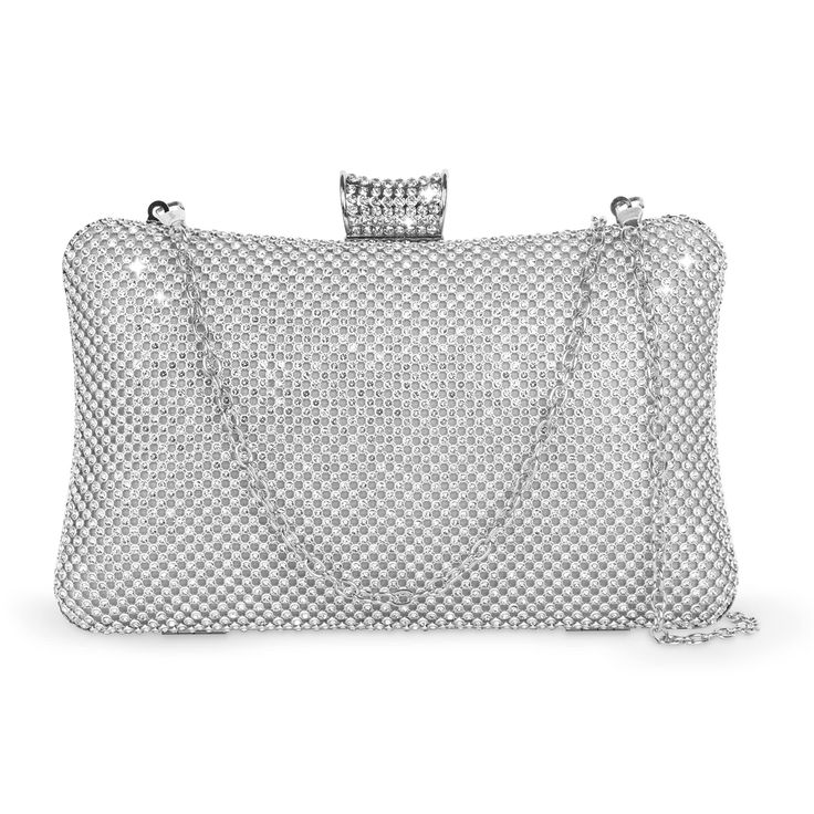 PRICES MAY VARY. 👒[ Ideal for Most Occasions ] - This rhinestone clutch evening bag is the ideal accessory for evening wear, cocktail dresses, and formal ensembles. Whether it's a wedding, a holiday party, or a dinner, this rhinestone clutch evening bag is a perfect match for any occasion or event. ✨[ Packaging Includes ] - You will get 1pc rhinestone clutch evening bag. With a detachable chain, this clutch purse evening bag not only allows you to change the way you carry it throughout the fest Rhinestone Clutch, Bag Silver, Clutch Purse Evening, Crossbody Clutch, Clutch Bags, Small Wallet, For Your Party, Clutch Purse, Evening Wear