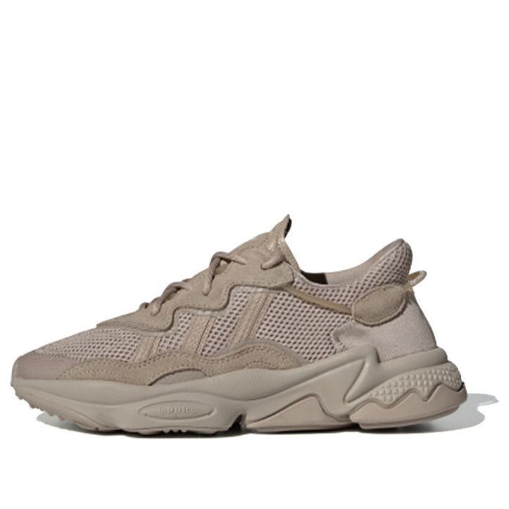 Shop (WMNS) adidas Ozweego 'Trace Khaki' EG6697 at KICKS CREW — your go-to for authentic, stylish sneakers. Whether for fashion, performance, or collection, find your perfect pair with us. Beige Sneakers For Streetwear In Athleisure Style, Beige Athleisure Sneakers For Streetwear, Beige Sneakers With Vulcanized Sole For Sports, Athleisure Beige Sneakers For Jogging, Urban Sneakers With Boost Midsole For Spring, Adidas Beige Sneakers For Streetwear, Beige Mesh Sneakers For Spring, Spring Beige Mesh Sneakers, Spring Outdoor Sneakers With Boost Midsole