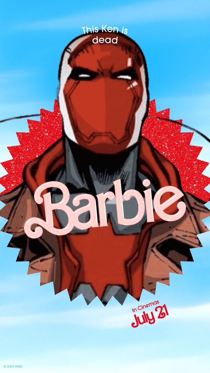 an image of a cartoon character with the word barbie above it