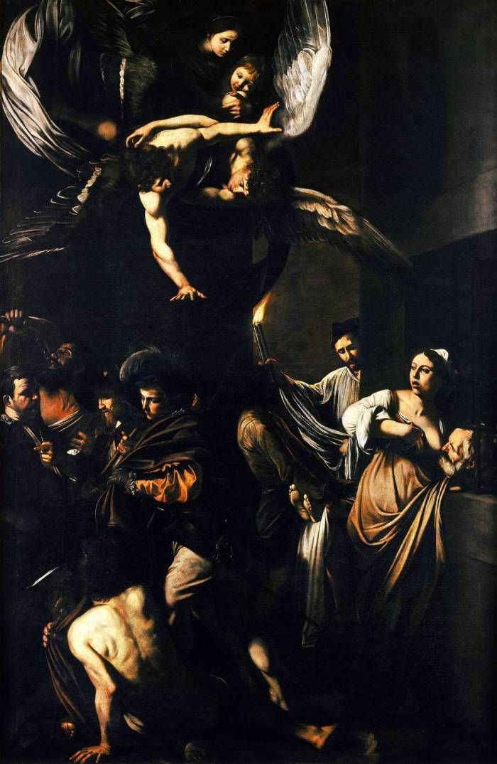 an image of the crucifixion with jesus and other people around it