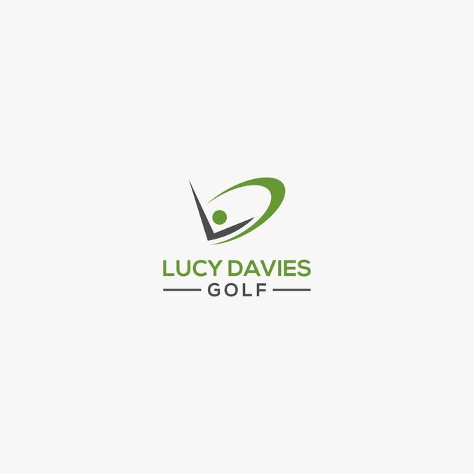 the logo for lucky davis golf, which is designed to look like an airplane flying through the