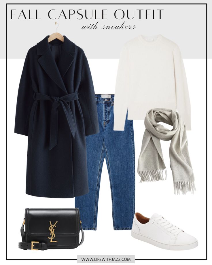 10 Capsule Outfits with Sneakers - LIFE WITH JAZZ Oversized Wool Coat Outfits, Plus-koon Muoti, Life With Jazz, Wool Coat Outfit, How To Have Style, Oversized Wool Coat, Mode Tips, Capsule Outfits, Fall Capsule Wardrobe