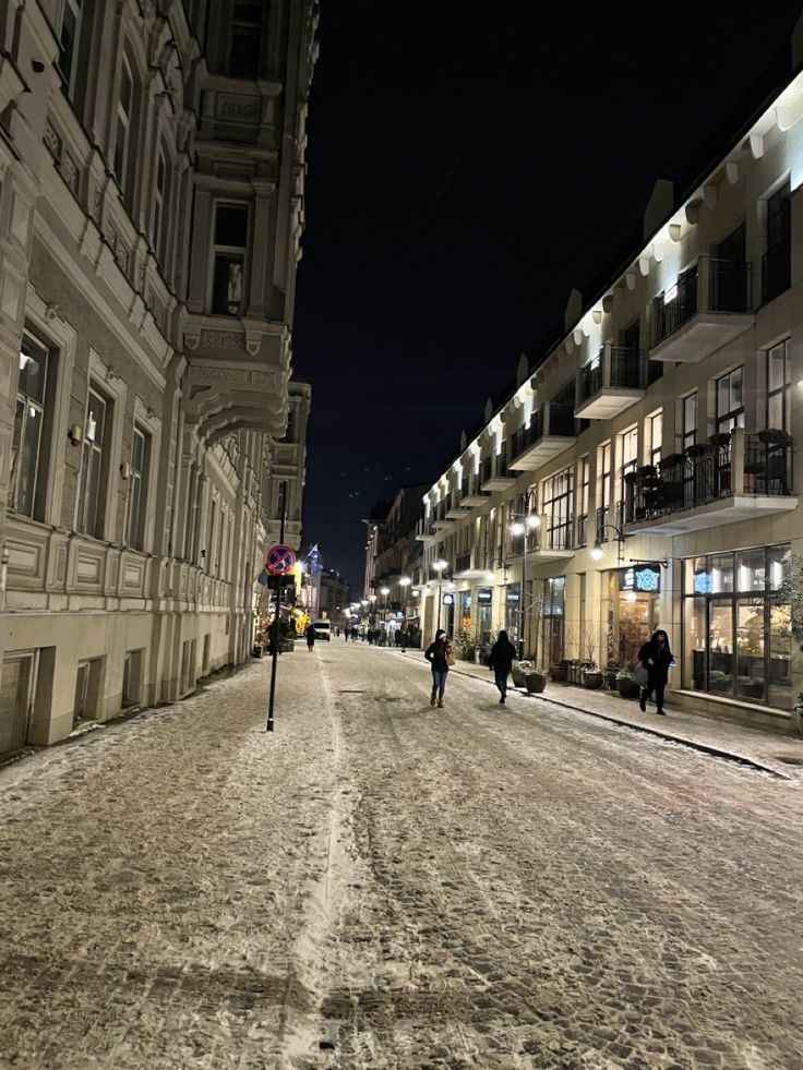 Vilnius, street, winter, snow, buildings, old town Winter In Lithuania, Lithuania Winter, Winter Building, Lithuania Vilnius, Vilnius Lithuania, Winter Aesthetic, Night City, Capital City, Winter Time