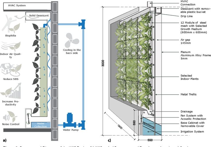 the diagram shows how water is being used to grow plants and other things in an outdoor space