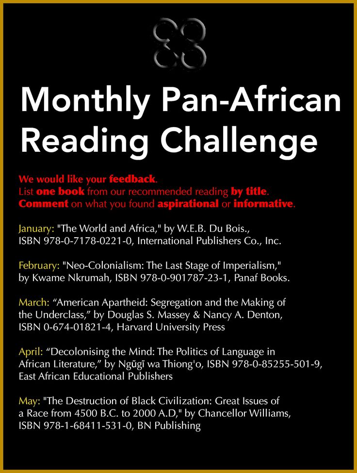 the month pan - african reading challenge is coming to an end on march 28, 2013