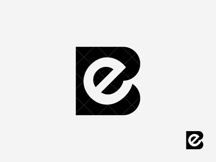 the letter e is made up of black and white letters, which appear to be overlapping