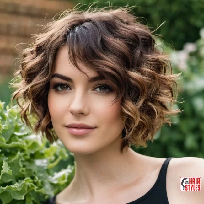 Bobs For Thick Curly Hair, Short Bobs For Thick Wavy Hair, Wavy Cropped Hair, Shag Haircut For Wavy Hair, Wavy Bobs Hairstyles, Highlights Short Curly Hair, Chin Length Curly Hair With Layers, Short Thick Curly Haircuts, Short Naturally Wavy Hair