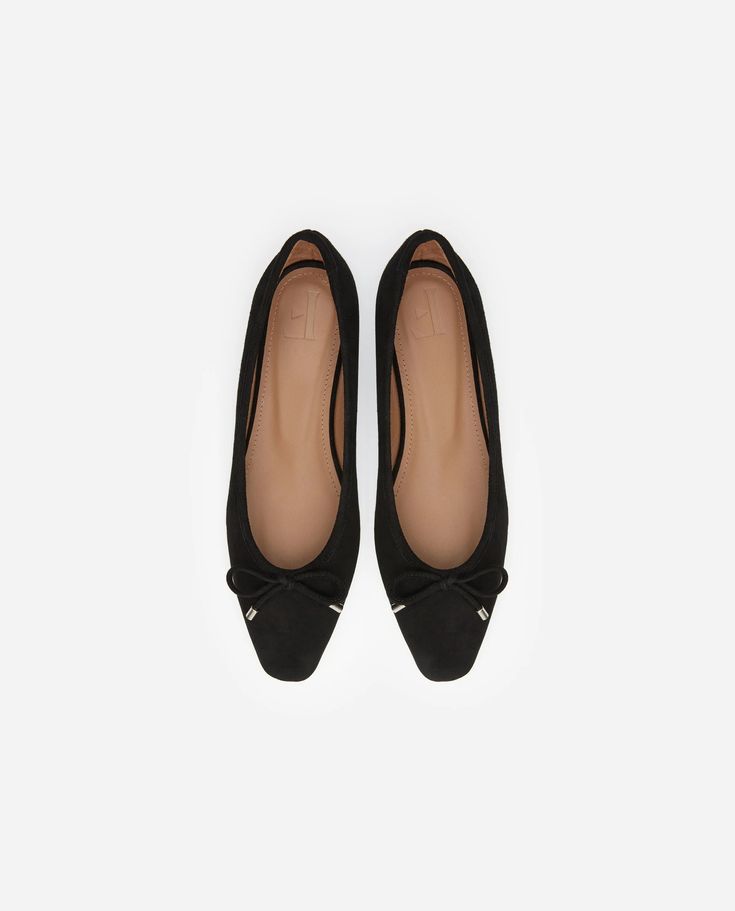 Monica Suede Black – Flattered Black Ballet, Naturalizer Shoes, Black Ballet Flats, Belt Accessories, Clean Shoes, Goat Leather, Fall Shoes, Ballet Flat, Leather Goods