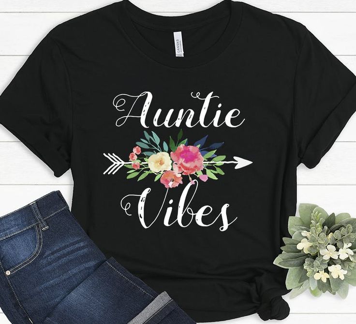 Auntie Vibes Aunt Tia Cute Funny Gift Gifts Christmas Birthday T-Shirt by TheMommyStoreUS on Etsy Auntie Vibes, Auntie Shirts, Welcome Home Gifts, Aunt Shirts, Funny Mom Gifts, Funny Mom Shirts, Dog Mom Gifts, Gym Shirts, Nursing Shirts