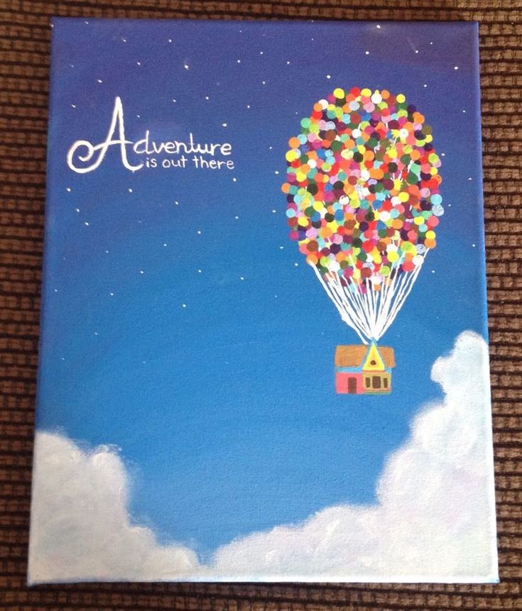 a book with an image of a hot air balloon floating in the sky above it