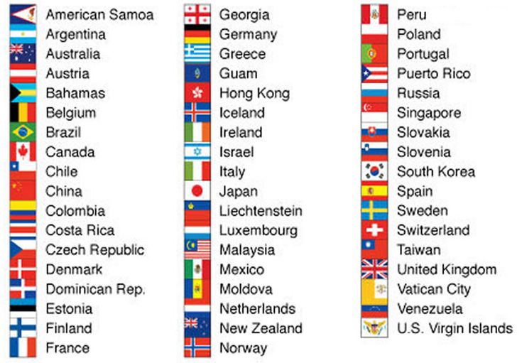 the world's flags are arranged in different colors and sizes, including one for each country