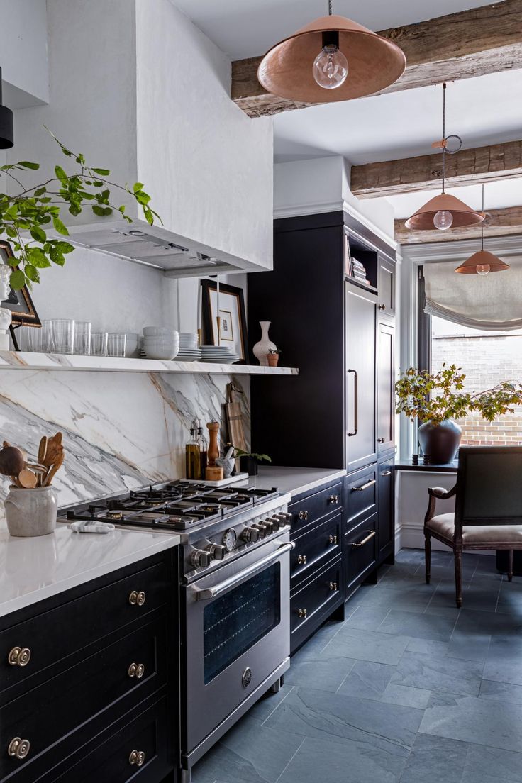 the kitchen is clean and ready to be used as an appliance for cooking