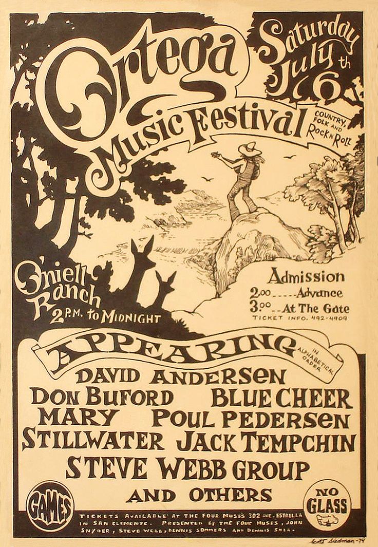 an old concert poster for the oregon music festival