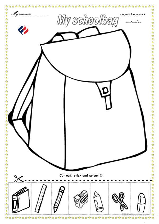 the back to school bag coloring page