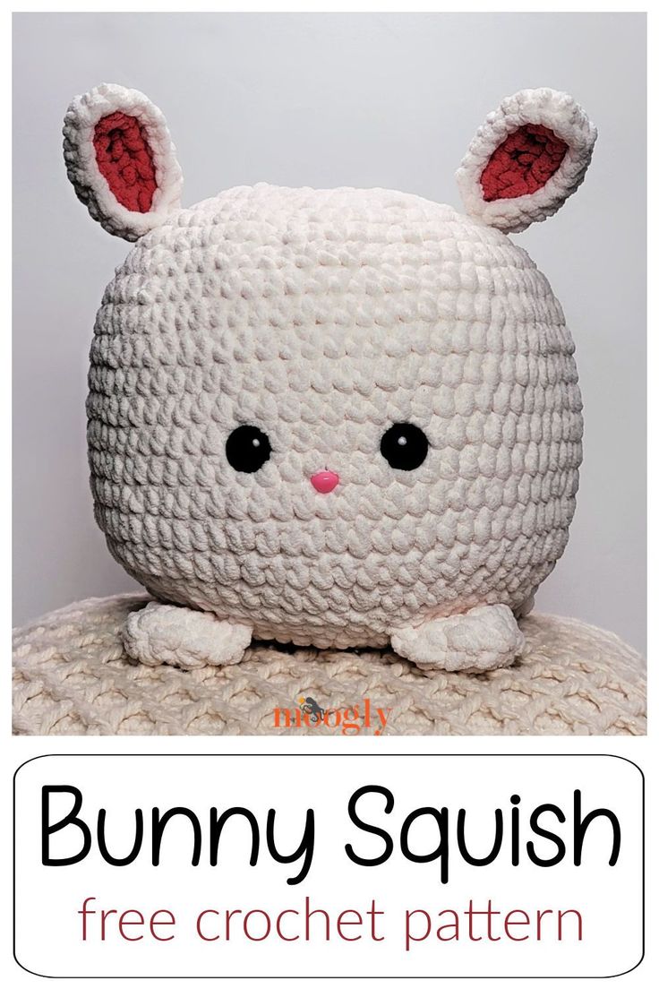 the bunny squish crochet pattern is easy to make and looks adorable