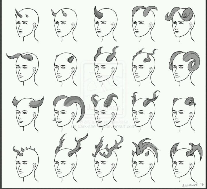 an image of various hairstyles for men