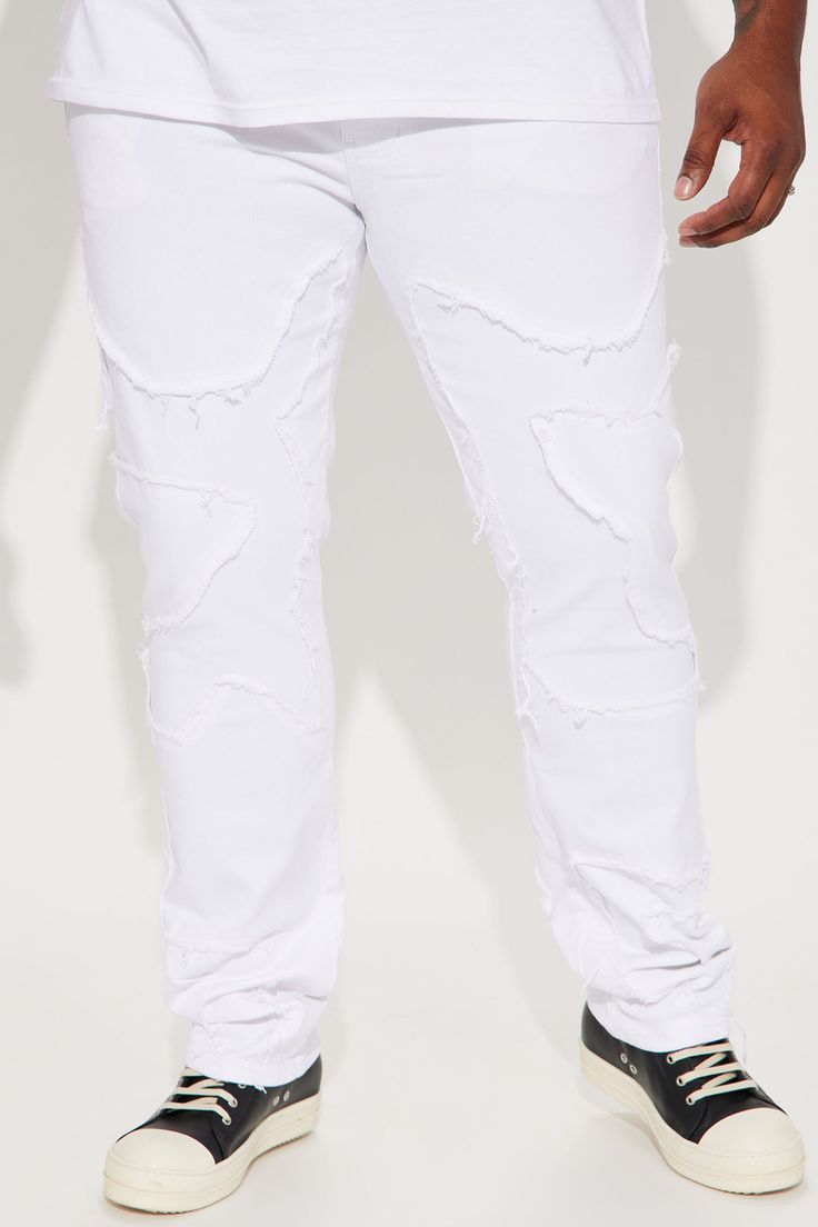 Available In White. Stacked Skinny Fit Stretch Denim Zip Fly Button Closure 5 Pocket Body Ripped With Patch Detail Disclaimer: Patch Placement May Vary 98% Cotton 2% Spandex Imported | Mens Got Your Back Patched Stacked Skinny Jeans in White size 40 by Fashion Nova Got Your Back, Back Patch, White Fashion, Your Back, Stretch Denim, White Jeans, Fashion Nova, Mens Jeans, Spandex