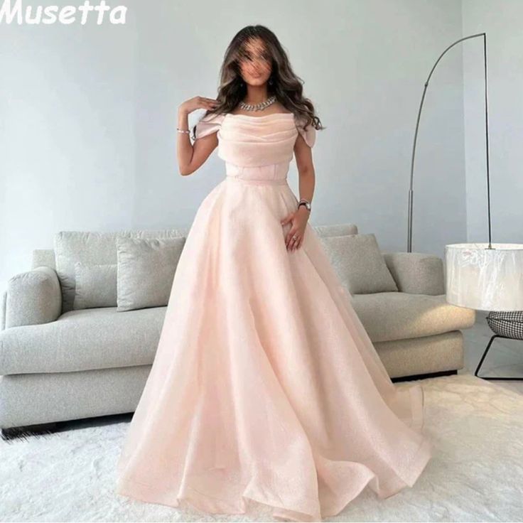 Brand New With Tags. Princess Style Ball Gown Dress Gown Pictures, Gown Elegant, Princess Prom Dresses, Dresses Formal Elegant, Pink Prom, Evening Gowns Elegant, A Line Prom Dresses, فستان سهرة, Stunning Gowns