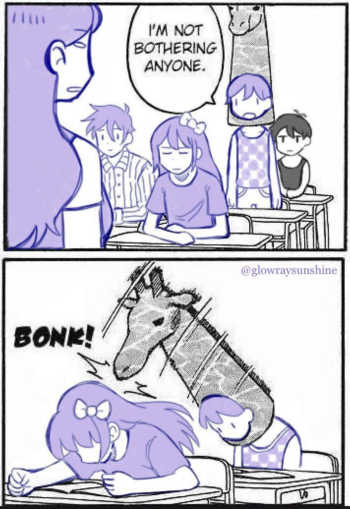 the comic strip shows two people sitting at a table with a horse in front of them