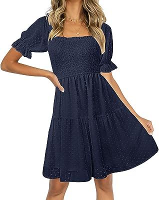 TECREWWomens #TECREW #WomensSquare #Womens #SquareNeck #Square #NeckPuff #Neck #PuffSleeve #Puff #SleeveMini #Sleeve #MiniDress #Mini #DressSummer #Dress #SummerChiffon #Summer #ChiffonSwiss #Chiffon #SwissDot #Swiss #DotFlowy #Dot #FlowySmocked #Flowy #SmockedDress #Smocked #Dress Swiss Dot Dress, Bachelorette Dress, Puff Sleeve Mini Dress, Beach Mini Dress, Chiffon Mini Dress, Square Neck Dress, Mini Dresses For Women, Romantic Dress, Smocked Dress