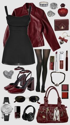 Winter Night Out Dress, Dark Feminine Era Outfits, Italian Restaurant Date Outfit, Dark Feminine Business Outfits, Dark Glamour Aesthetic Outfit, Dark Feminine Style Aesthetic, Dark Feminine Clothing Aesthetic, Dark Coquette Casual Outfits, Elegant Grunge Aesthetic