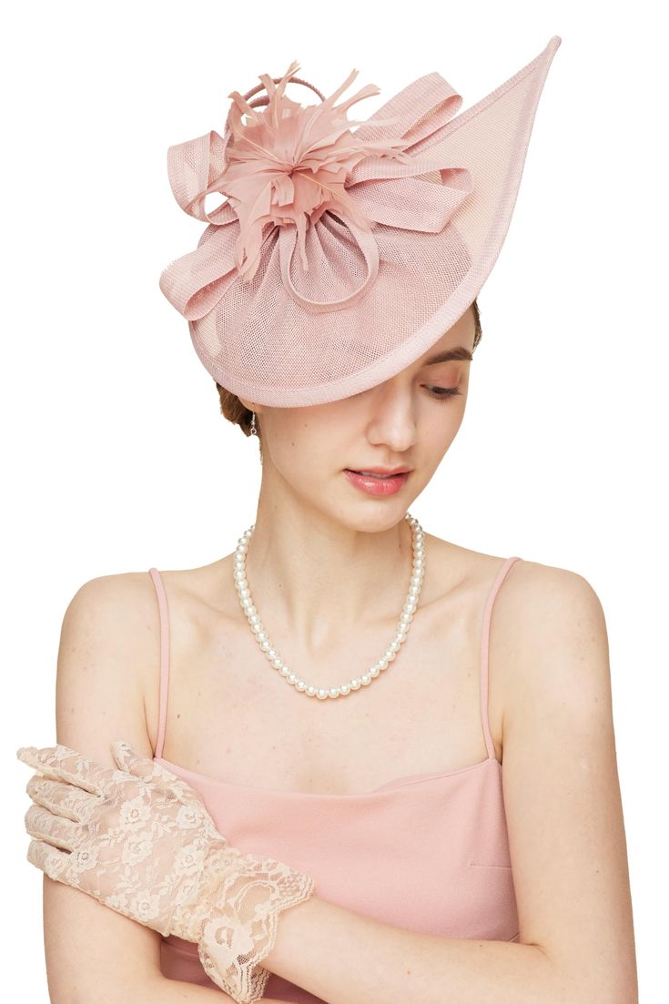 PRICES MAY VARY. Size: The fascinator headband is one size fits all with hair clip and headband. Features: Mesh hat is decorated with the flower shape, fascinator is hard and stylish. Gorgeous hat will make you more elegant. Easy to wear: You could through the hole on the hat by clip or headband. Suitable for new year eve, wedding, tea party, evening party, birthday, 20s party, costume party, dance party, Kentucky party, derby party, prom, Easter, celebration, photography, quinceanera, Church, c 1950s Hats For Women, Tea Party Hats For Women, Tea Party Fashion, Flower Tea Party, Hat For Wedding, Light Pink Hat, Fascinator Hats Outfit, Celebration Photography, British Hats