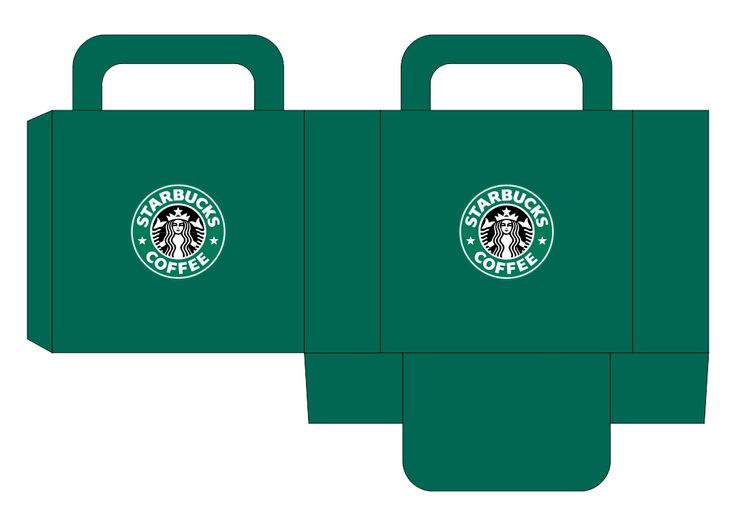 two green starbucks bags are shown side by side with the same logo on each one