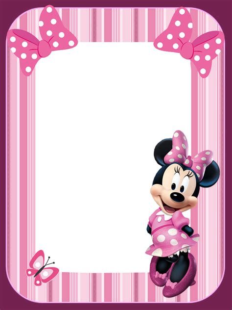 a minnie mouse photo frame with a butterfly