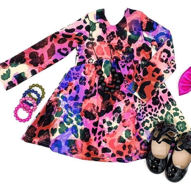 Photo by Macy Kate Boutique on November 26, 2020. Image may contain: 2 people.    #Regram via @CID5R8bgsKm Animal Print Outfits, Twirl Dress, 2 People, Girls Dream, Coral Color, Toddler Fashion, Handmade Clothes, Peaches, Pink Fashion