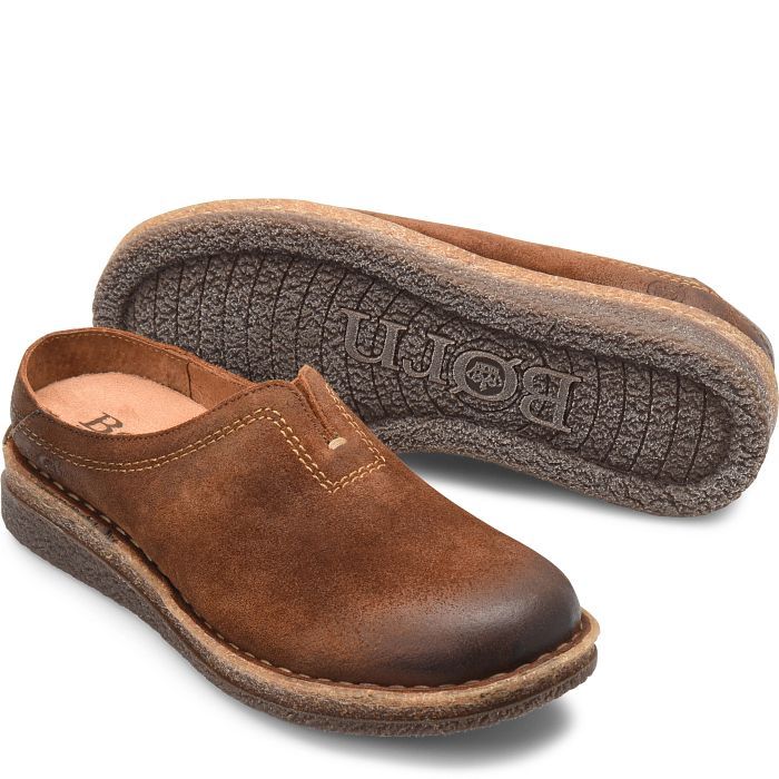 Seana Comfortable Suede Slippers For Outdoor, Casual Suede Clogs With Leather Footbed, Outdoor Suede Slippers With Rubber Sole, Casual Slippers With Suede Lining And Round Toe, Suede Clogs For Outdoor With Closed Toe, Comfortable Closed Toe Clogs With Textured Sole, Suede Clogs With Stitched Sole And Round Toe, Casual Leather Clogs With Textured Sole, Comfortable Clogs With Textured Sole And Flat Heel