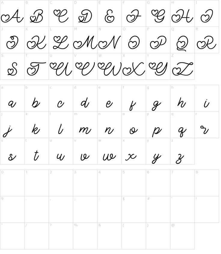 the cursive alphabet is shown in black and white