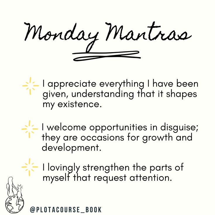 a poem written in black and white with the words monday martess