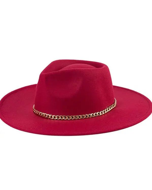 - Suede felt fedora- Solid color fedora - Gold chain fedora- Panama style fedora- Wide brim - Classic fedora hat- Fashion hat- Fall fedora- Winter fedora- Summer fedora- Spring fedora- Lightweight and comfortable fit - Casual luxury- Approximate measurements: Height: 4", brim: 3.5", circumference: 47.5"Style: casualMaterial Composition: - 100% polyester Winter Fedora, Fedora Hat Style, Panama Style, Summer Fedora, Casual Luxury, Felt Fedora, Chain Belt, Shoes With Jeans, Fedora Hat