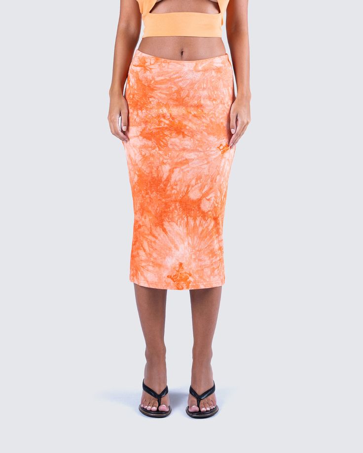 Don’t be shy, grab the orange skirt 😉🍊 Crafted with soft, stretchy fabric that hugs your curves in all the right places. Whether you mix it up with a crisp white top or go full-on bold with a matching orange fit, you’ll be serving looks either way 🔥 Orange Skirt For Spring Day Out, Spring Orange Skirt For A Day Out, Chic Stretch Orange Skirt, Summer Peach Skirt, Orange Midi Skirt For Spring, Fitted Orange Midi Skirt, Flowy Orange Skirt For Day Out, Fitted Orange Skirt, Orange Relaxed Fit Skirt For Summer