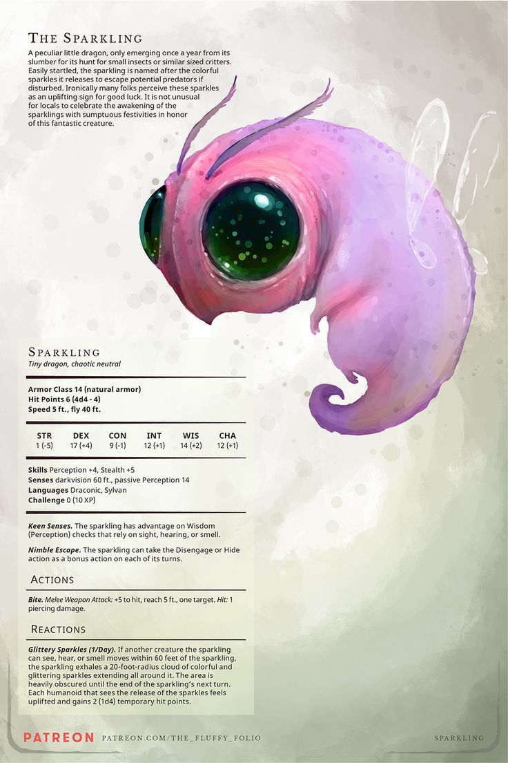 an image of a pink creature with green eyes