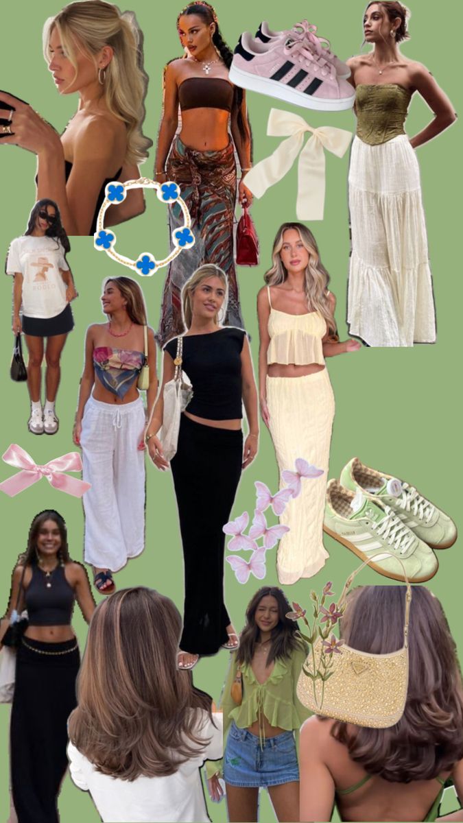 the collage shows many different types of women