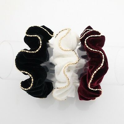 velvet scrunchies set golden chain trim hair scrunchie pack Trim Hair, Girls Hair Bows Diy, Diy Hair Scrunchies, Bun Hair Piece, Women's Hair Accessories, Mesh Bows, Women Hair Accessories, Velvet Scrunchie, Golden Chain