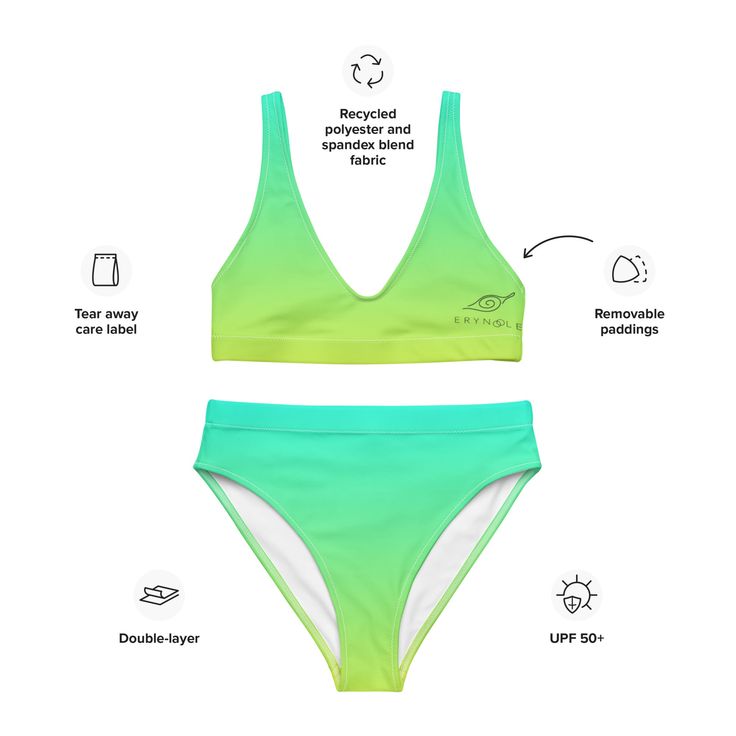 It is too easy to fall in love with this bikini. The removable padding and the double layer make it very comfortable and perfect to wear all day both in the pool and on the beach, and above all it is Sustainable and Recycled!!!- Fabric composition: 88% recycled polyester, 12% elastane (may vary by 5%)- Removable padding - UPF 50+ A tree will be planted for every bikini sold!! 5% of the proceeds will be donated to Oceana, for the protection of the oceans on a global scale!! SIZE CHART CHEST WAIST Sport Bikinis, Clean Environment, Conscious Fashion, In The Pool, Eco Friendly Fashion, Eco Conscious, Recycled Fabric, The Pool, Upf 50