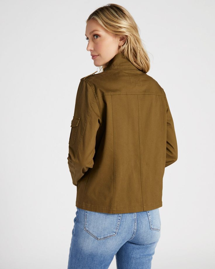 Good news, the versatile look of this utility jacket equals easy everyday outfit pairing. Classic fit with a snap-zip front and five functional pockets. Made of breathable cotton for year-round use. | Utility Jacket for Women in Dark Olive, Size XL by Thread & Supply from Wantable Jacket For Women, Everyday Outfit, Utility Jacket, Everyday Outfits, Good News, Best Sellers, Jackets For Women, Thread, Size Medium