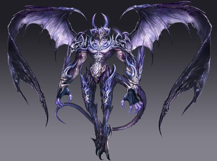 an image of a demonic creature with large wings