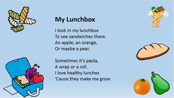 Poem With Rhyming Words, Easy Poems, Short Rhyming Poems, Poems About Food, Food Poem, Rhymes For Toddlers, Preschool Poems, Food Lessons, English Poems For Kids