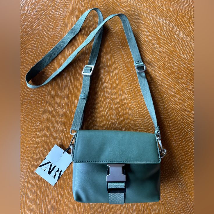 Zara Crossbody Bag. Brand New. Olive Green Zara Crossbody Shoulder Bag For Travel, Zara Crossbody Shoulder Bag For On-the-go, Zara Shoulder Bag With Detachable Strap For Travel, Zara Shoulder Bag With Adjustable Strap For Travel, Zara Bag With Adjustable Strap For On-the-go, Zara Crossbody Shoulder Bag With Removable Pouch, Zara Pouch Bag With Adjustable Strap, Zara Crossbody Bag With Adjustable Strap, Zara Everyday Crossbody Shoulder Bag