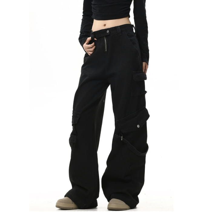 Fashion Black Cargo Jeans Look effortlessly stylish in these Fashion Black Cargo Jeans. With their sleek black color and cargo design, these jeans offer both fashion and function. The multiple pockets provide convenient storage while the relaxed fit allows for comfortable movement. Upgrade your wardrobe with these must-have jeans. Size:S: Waist: 66cm/ 25.9?in, Hips: 100cm/ 39.4?in, Length: 100cm/?39.4 inM: Waist: 70cm/ 27.6?in, Hips: 104cm/ 40.9?in, Length: 101cm/?39.8 inL: Waist: 74cm/ 29.1 in, Hips: 108cm/?42.5 in, Length: 102cm/ 40.2 inXL: Waist: 78cm/?30.7 in, Hips: 112cm/ 44.1 in, Length: 103cm/ 40.6 inMaterial: Denim Black Cargo Jeans, Kawaii Swimsuit, Cargo Design, Dark Academia Clothing, Anime Lingerie, Aesthetic Dark Academia, Cottagecore Fashion, Jeans Cargo, Kawaii Dress